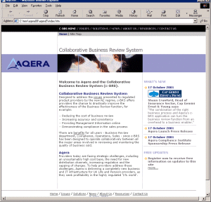 Aqera Web Site